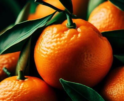mandarinas hojas